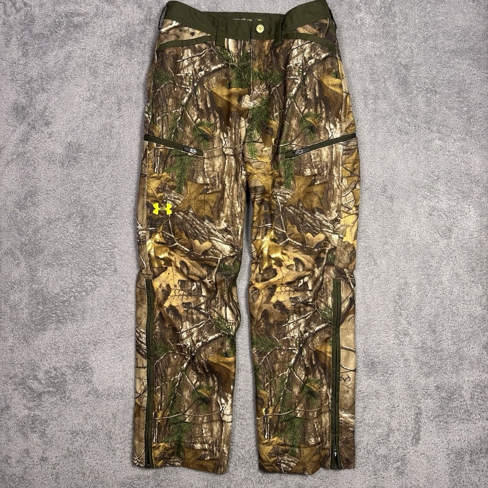 Under Armour Scent Control Pants Men 30x30 Coldgear Infrared Rut Fleece Realtree